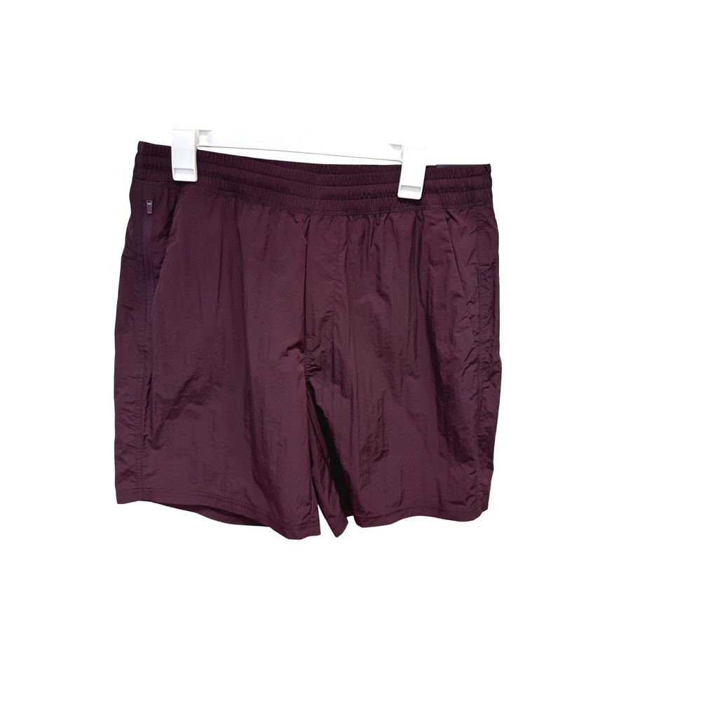VRST Mens 7 Inch All-In Short Unlined Burgundy Plum Shine Large MAX2414067US